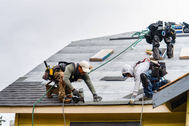 Professional Roofing technician working in Allensville, PA